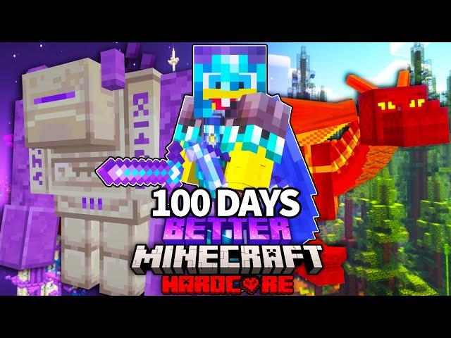 I Survived 100 Days In BETTER MINECRAFT HARDCORE 1.20.1