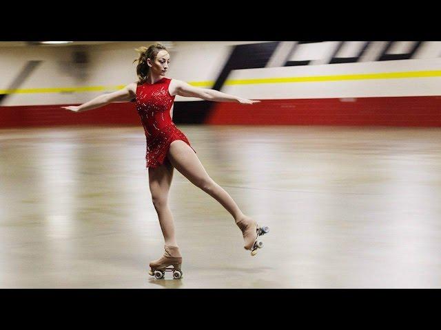 Pan Am roller figure skater is forever explaining the sport