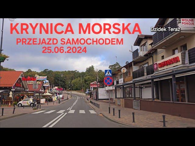 KRYNICA MORSKA - PRZEJAZD SAMOCHODEM 25.09.2024