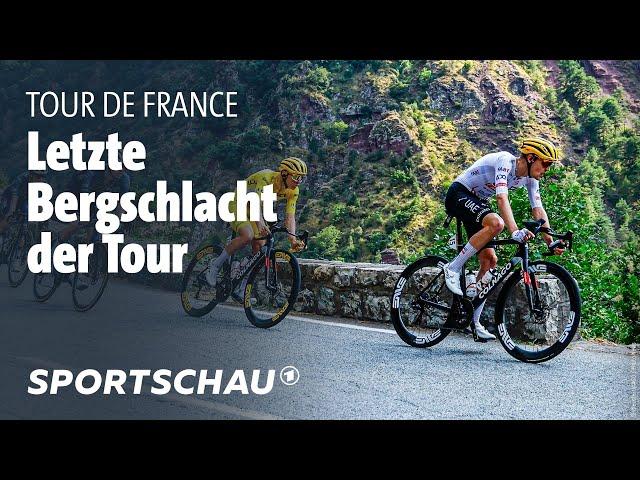 Tour de France, 20. Etappe Highlights: Pogacar und Vingegaard im direkten Duell | Sportschau