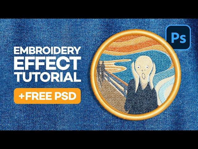 Tutorial for EMBROIDERY EFFECT PATCHES in Photoshop