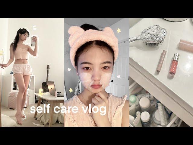 Self Care Vlog: Pamper w/ Me, Skincare Routine, Favorite Beauty Tips & Full Day of at Home Spa