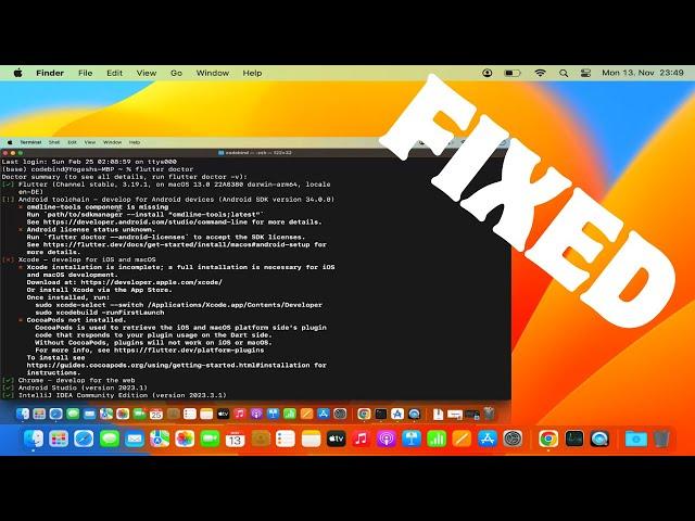 How to Fix Flutter Doctor "Android Toolchain cmdline tools Component is Missing" Error