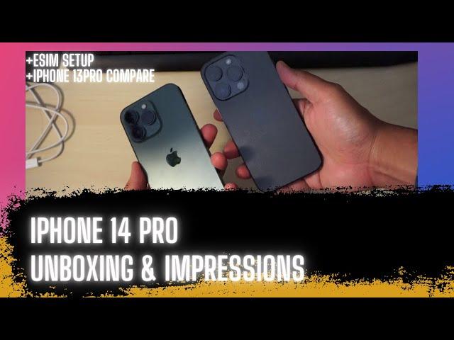 iPhone 14 Pro Unboxing & iPhone New Phone Setup from Transfer - eSIM to eSIM Setup #iphone