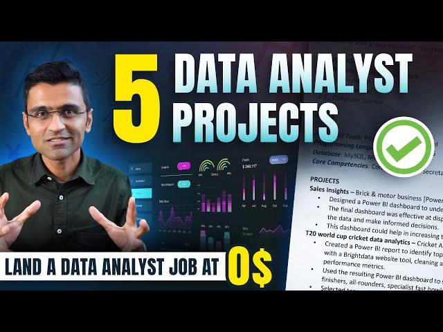 5 Projects for a Data Analyst Job | All Materials Included