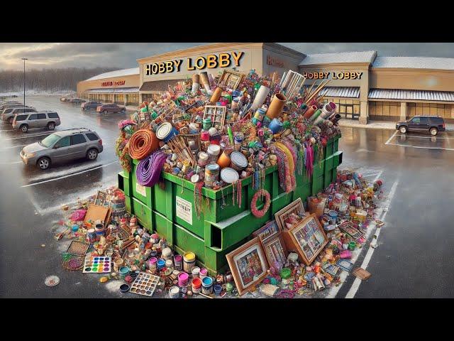 Dumpster Diving Hobby Lobby BIGGEST HAUL ON YOUTUBE