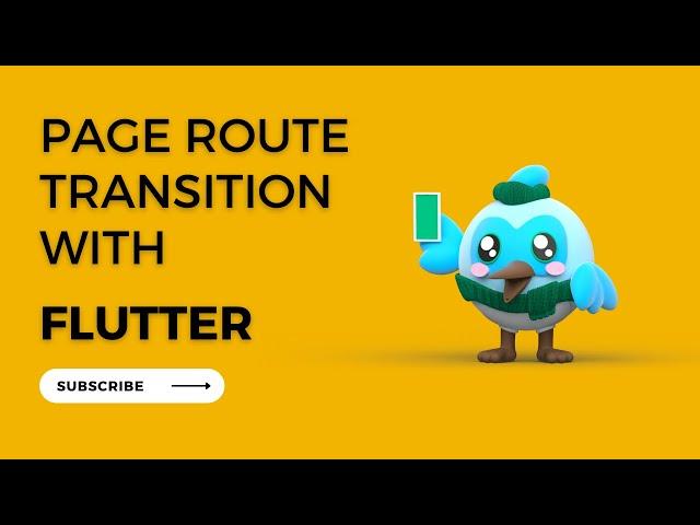 Page Route Animation - Flutter tutorial