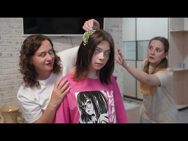 Зачем Мама превратила меня в монстра?! Nepeta Страшилки  Granny Yaga in real life 9