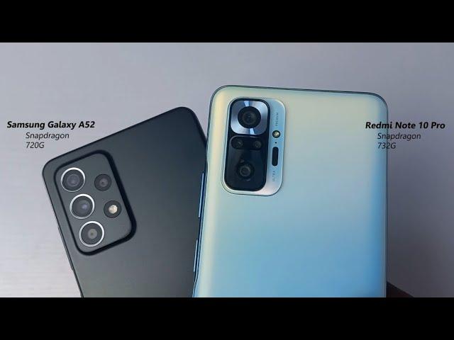 Samsung Galaxy A52 vs Redmi Note 10 Pro: Speed Test | Camera | Full Comparison