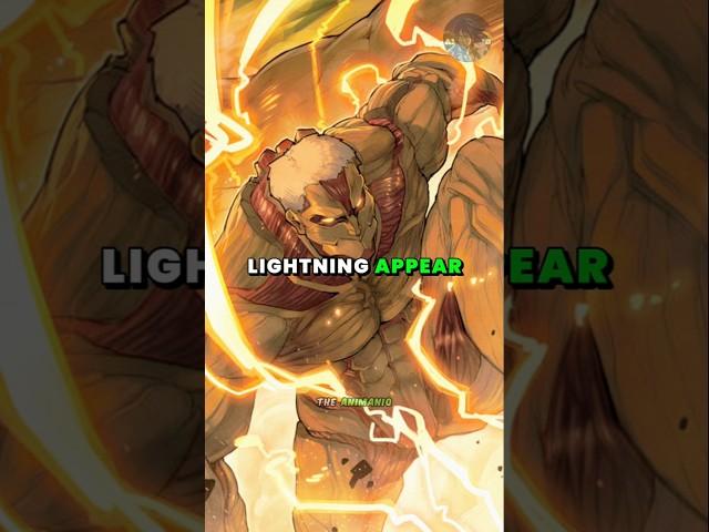 Why does lightning appear during titan transformation?