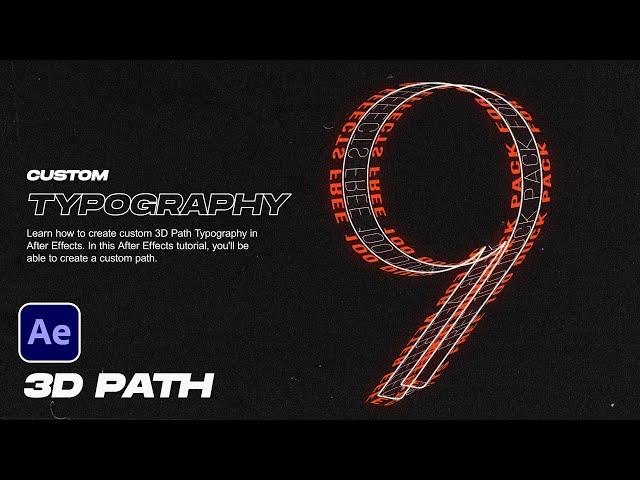 Create Custom 3D Path Typography in After Effects | Tutorial