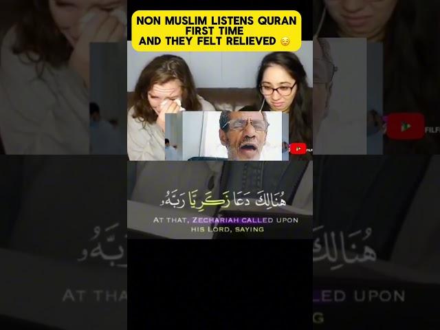 NON MUSLIM LISTENS QURAN FOR FIRST TIME FELT RELIVED  #sheikh  #islam