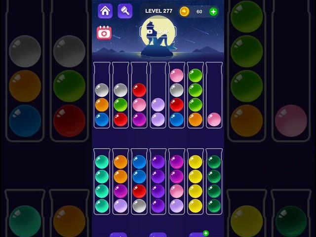 Ball Sort Master Game Level - 277 Without Boosters | Puzzle Game | #entertainment #puzzle #game