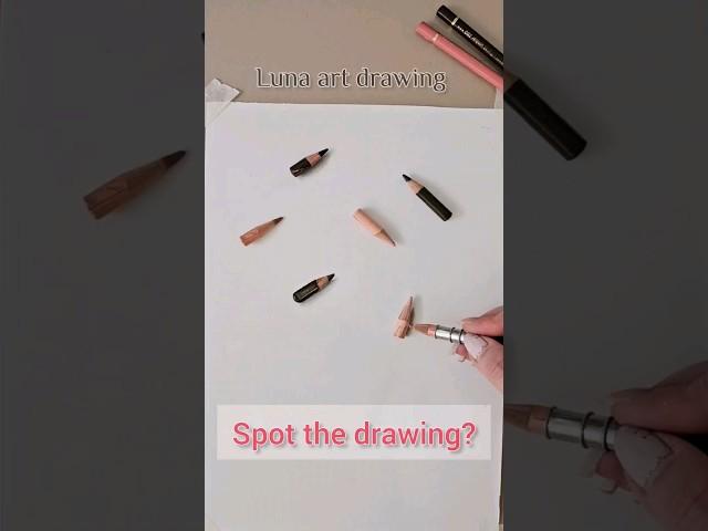 spot the drawing..  | Luna art drawing #shorts #drawing #art #asmr #spot
