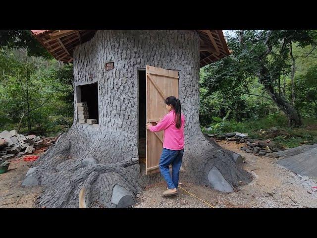 how I make a wooden door for the kitchen. build a base for a gas stove