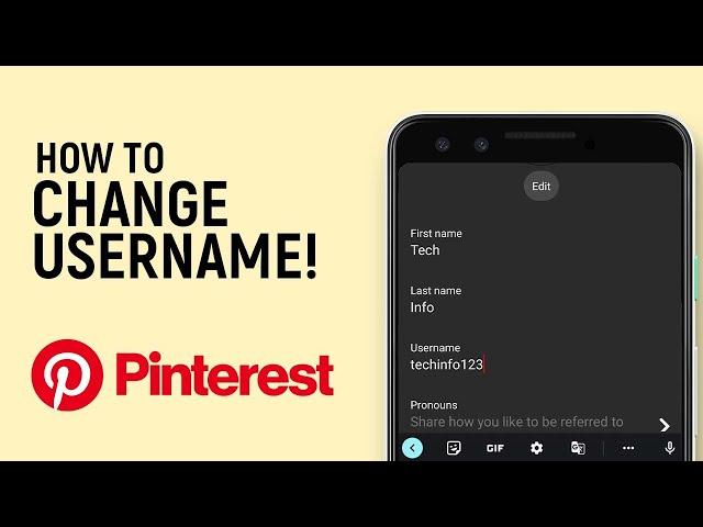 How to Update Username in Pinterest Mobile App [LATEST VERSION]