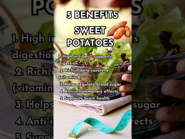 5 HEALTH BENEFITS OF SWEET POTATOES  |    #dietplan #lowcarbdiet #keto #healthyfood #weightlossdiet