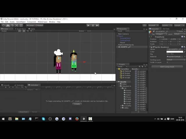 Unity 2D tutorial #1 Animation