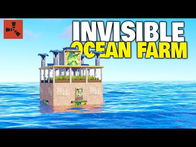 I Built an UNREACHABLE Tea Farm Ocean Base in Rust