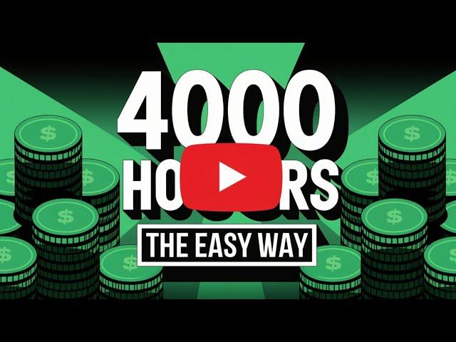 How to Complete 4000 hours of Watch Time in Just 1 Month in 2025/monetize your youtube channel fast