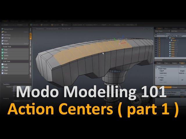 Modo Modelling: ActionCenters p1