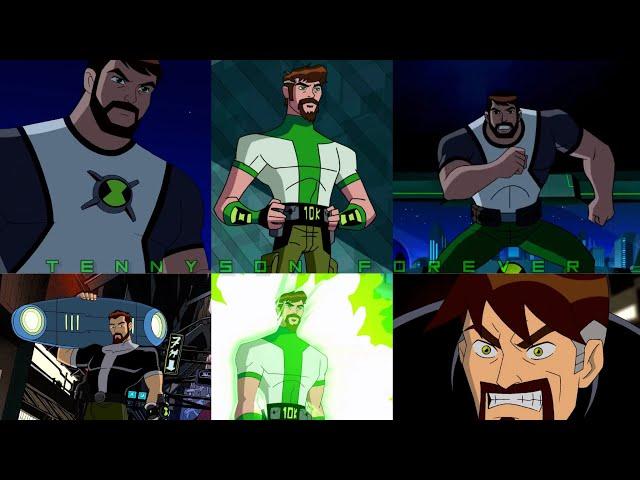 All Ben 10,000 transformation throughout all Ben 10 series