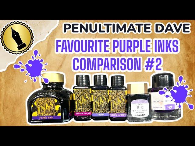 Penultimate Dave Favourite Purple Inks Comparison #2