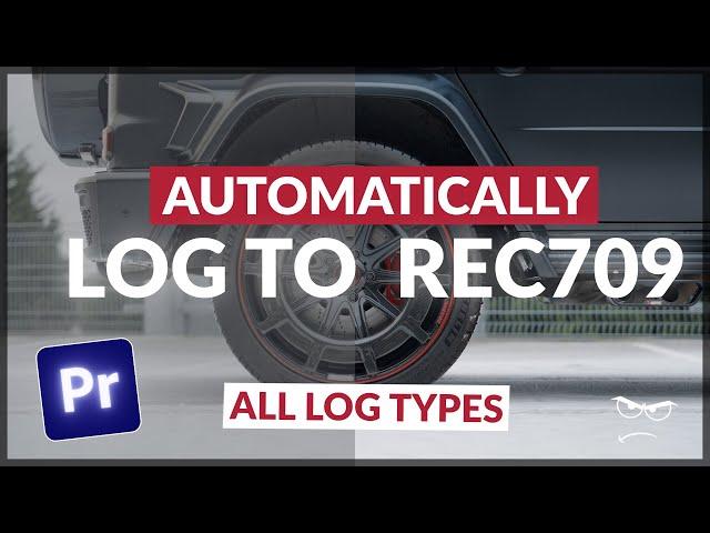 How to Automatically Change LOG TO REC709 - Without LUTs | Premiere Pro