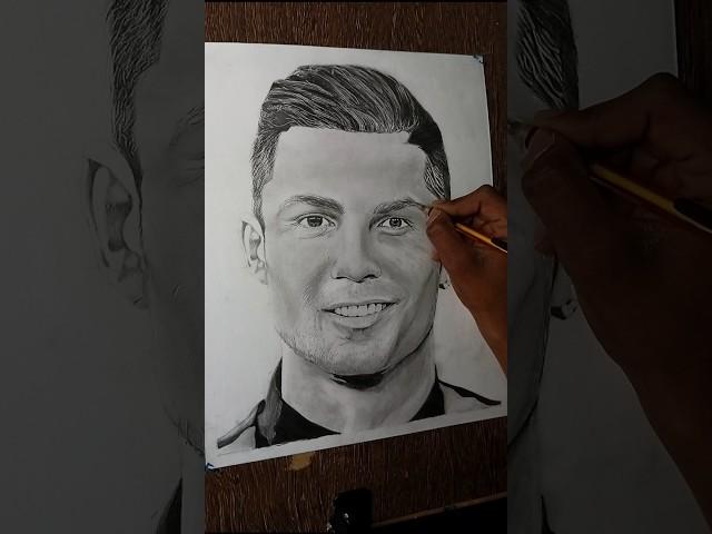 Cristiano Ronaldo drawing. #cristianoronaldo #art #drawing #shorts #short #youtube #like #football