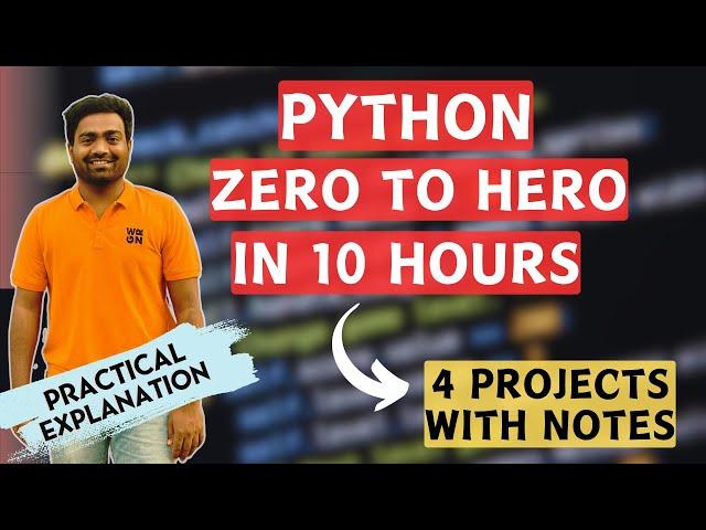 Learn Python in just 1 day | Python Course for Beginners with Projects #abhishekveeramalla