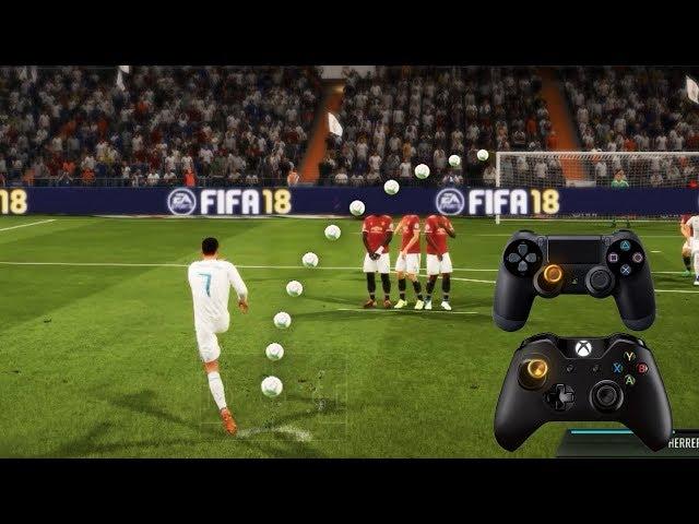 FIFA 18 ALL FREE KICKS TUTORIAL | TRIVELA, KNUCKLEBALL,POWER, RABONA !