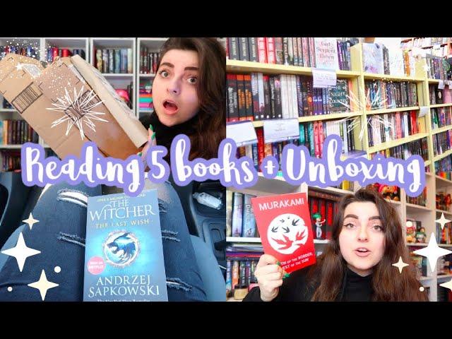reading + bookstore vlog: the witcher, murakami & an unboxing