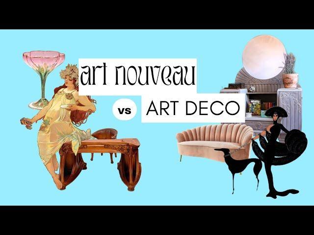 Art Deco vs. Art Nouveau:  What’s The Difference? Art History 101