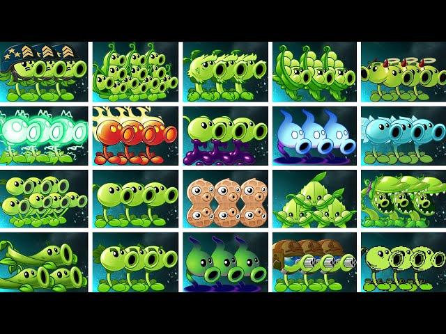 All PEA Plants Vs Team Gravestones - Who WIll Win? - Pvz 2 Plant vs Plant