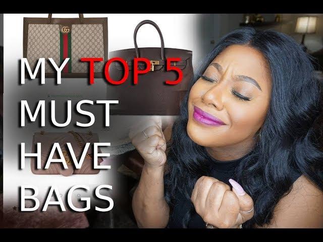 My TOP 5 MOST WANTED Luxury BAGS | MakeupMesha