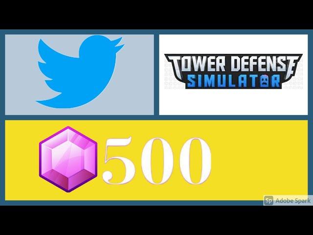 (Expired) New Tower Defense Simulator code for 500 gems | Tower Defense Simulator