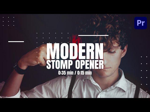 Modern Stomp Opener | Premiere Pro Template | Tutorial | Download