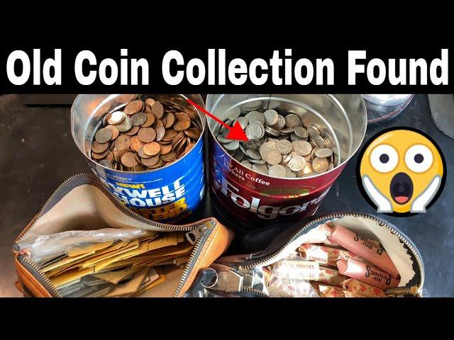 Old Coin Collection Found in Coffee Can - Buffalo Nickels, V Nickels