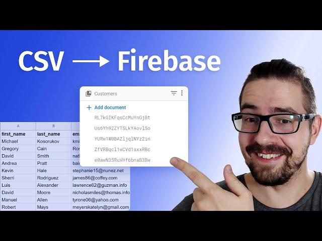 CSV to Firebase - Import in 3 minutes