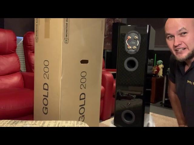 Monitor audio gold 200 unboxing and overview.