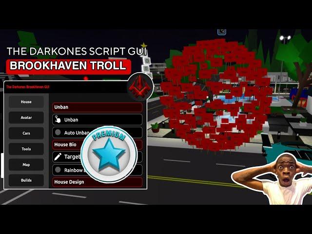 Brookhaven Troll Script TheDarkones Hub Unlock Premium Gamepass |Hydrogen,Fluxus,Arceus x Mobile