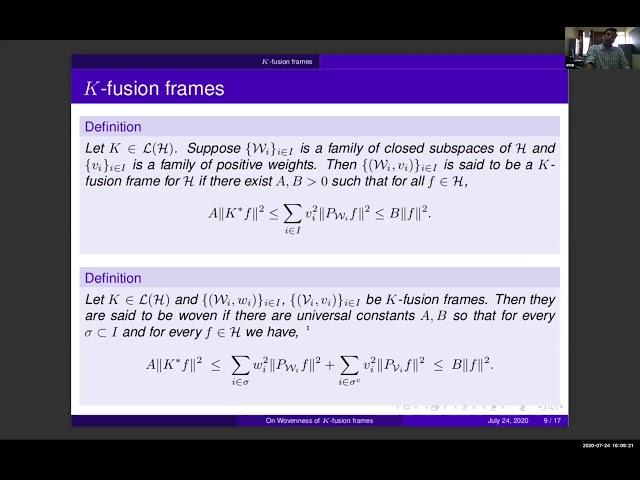 Talk by Dr. Animesh Bhandari (Indian Statistical Institute, Bangalore) at Virtual Math Fest 2020