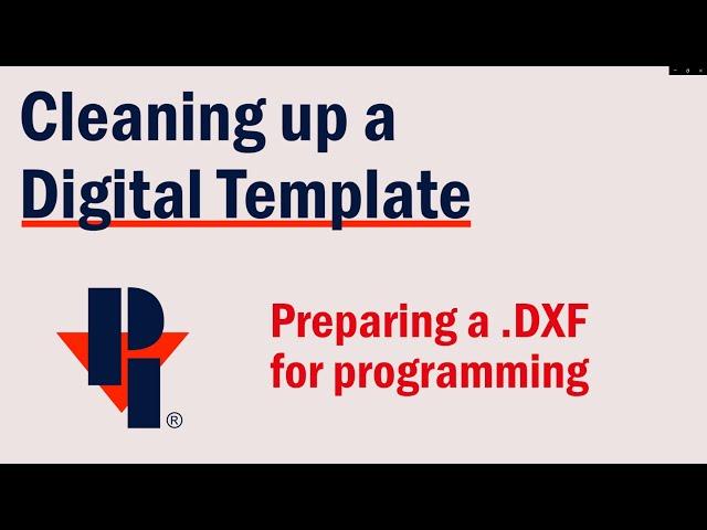 Cleaning up a Digital Counter Top Template