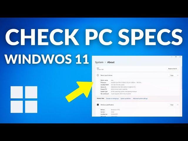 How To Check PC/LAPTOP Specs On Windows 11/10