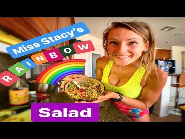 Miss Stacy shows you how to prepare a Rainbow Salad