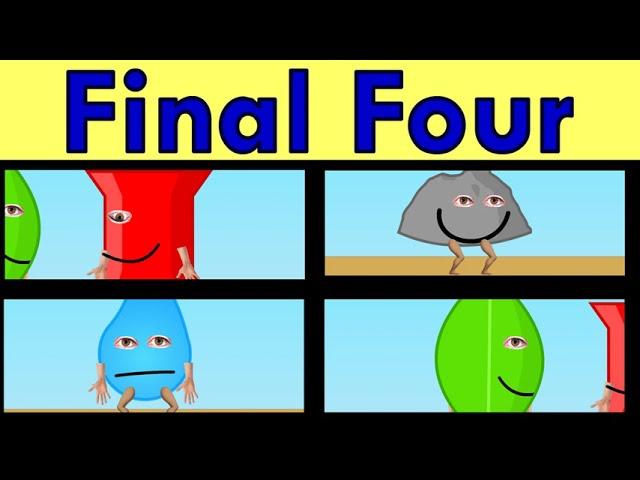 bfdi episode 1 scene 3 but the limbs and eyes are realistic