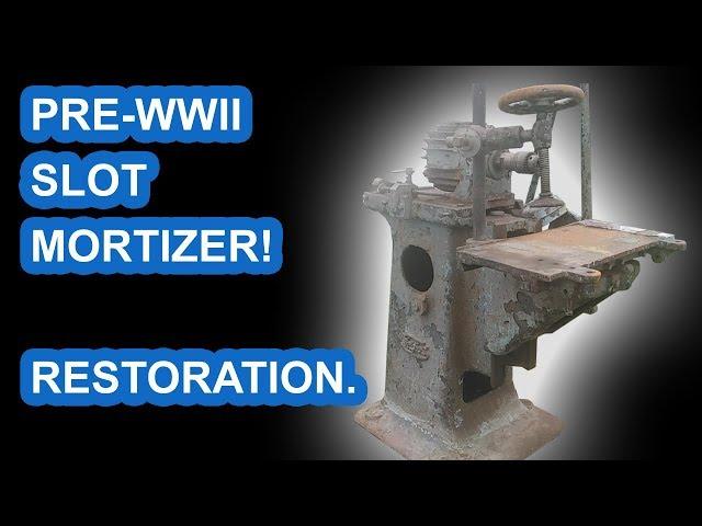 Old german pre-WWII Teichert slot mortising machine restoration, part 2