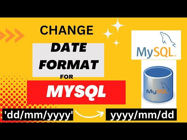 How to change date format to 'yyyy/mm/dd' from 'dd/mm/yyyy' to use it in MySQL? Convert date format.