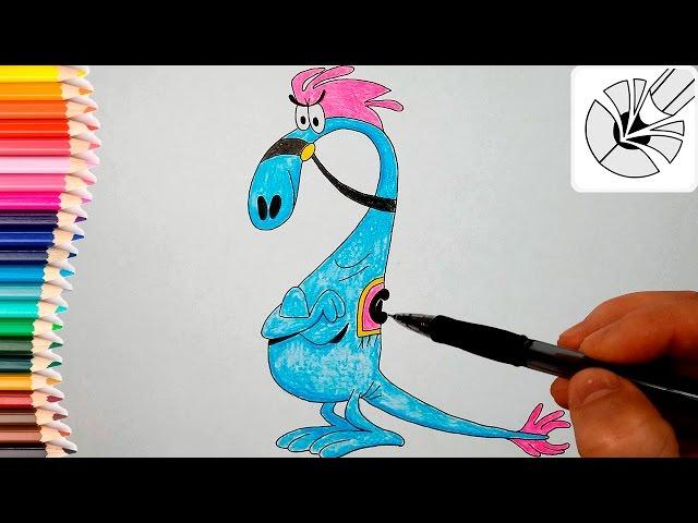 How to draw Wander friend Sylvia from Wander Over Yonder - the Magical drawings for children #24