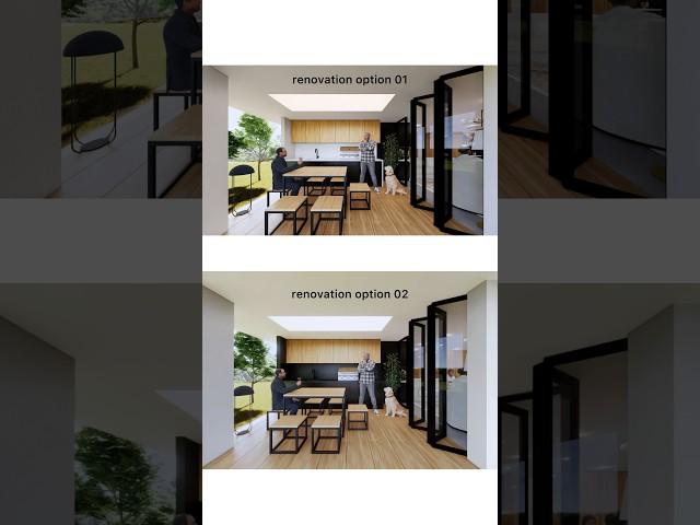Two options of Alfresco renovation in Sydney #renovation #alfresco #interiordesign
